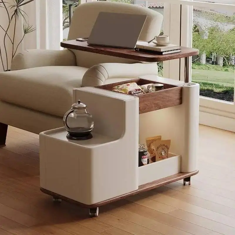 

White Lift Top Coffee Table Multifunctional Small Decor Folding Coffee Table Modern Minimalist Mesa De Centro Elevable Furniture