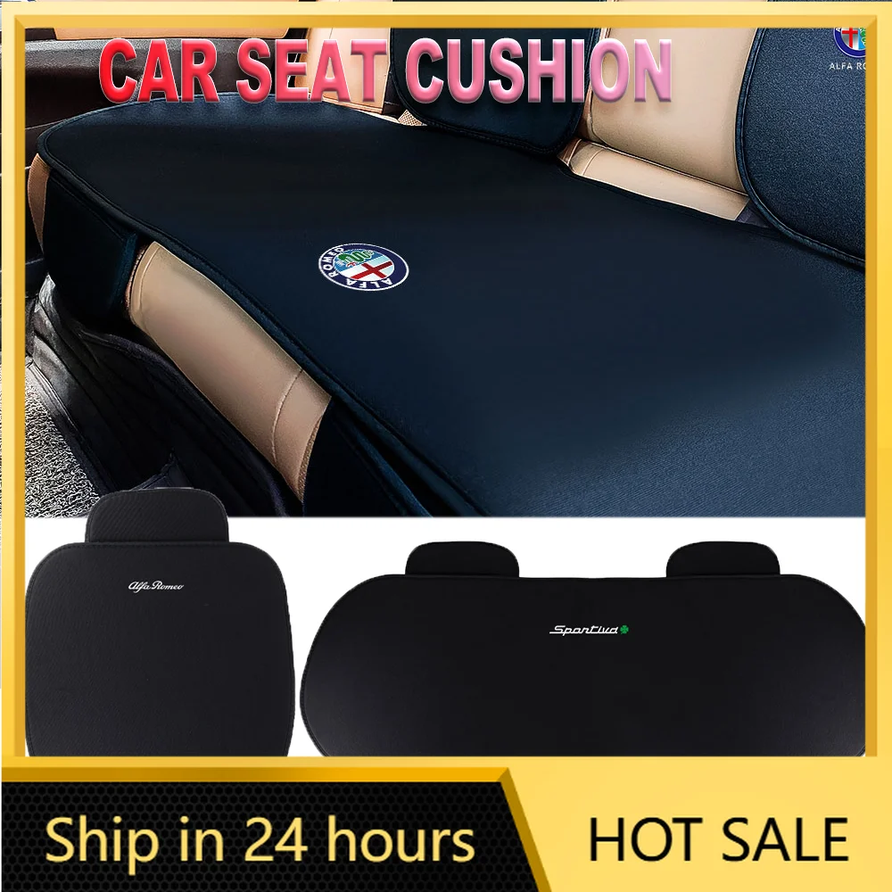 

Car Sticker Alfa Romeo For Alfa Romeo Sportiva Tonale Giulietta 147 Duetto 1PCS Black Car Seat Cover Soft Cloth Anti-Slip Seat C