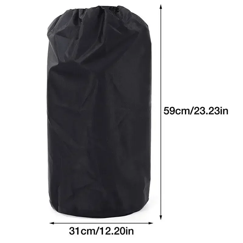 Outdoor Propane Tank Gas Bottle Cover Black Oxford Cloth Waterproof, Dustproof and Ultraviolet-proof Barbecue Gas Stove Cover