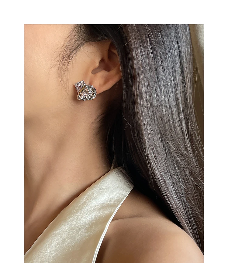 AAA Zircon Stuning Stud Earrings Women Jewelry Party Boho T Show Gown Runway Rare Korean Japan Trendy
