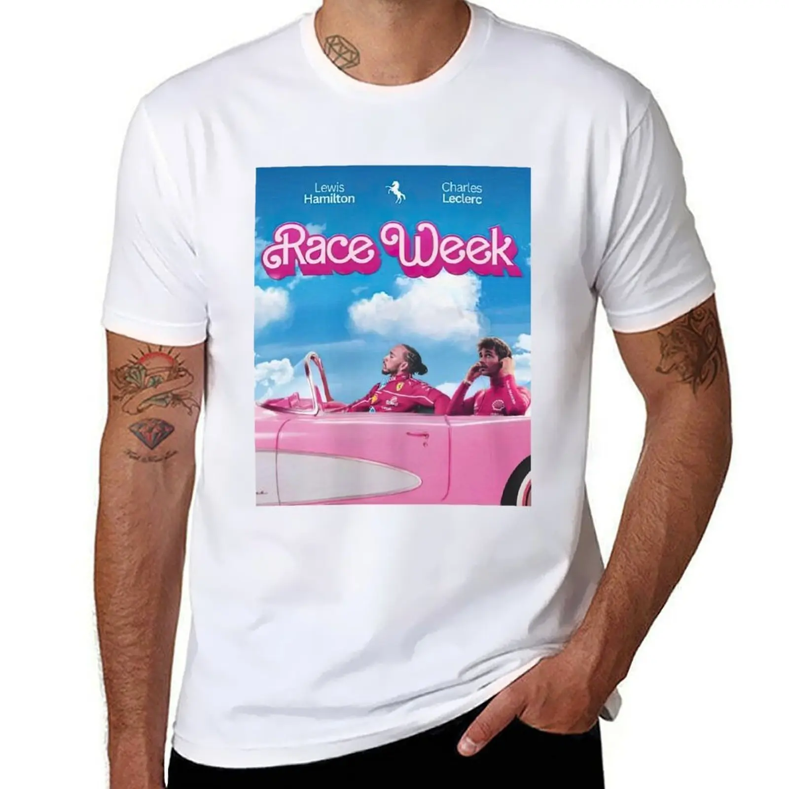 

Charless & Lewis Race Week T-Shirt men t shirt cotton 100% mens graphic t shirts T-Shirt