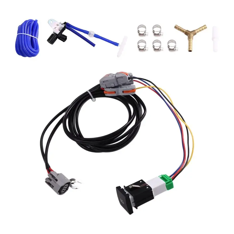 NEW HOT In Stock-Universal Car Exhaust Pipe Modification Vacuum Solenoid Valve Button Remote Control Switch System