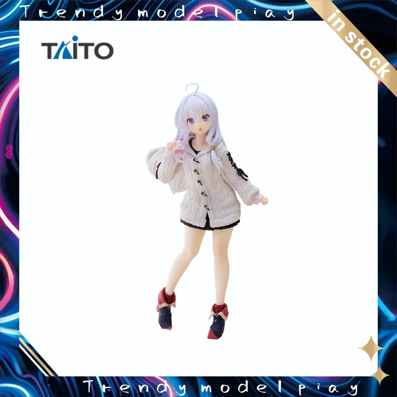 

In Stock Original TAITO Witch's Journey Coreful Doll Irena Knitted Sweater Model Figure Toy Gift Ornament