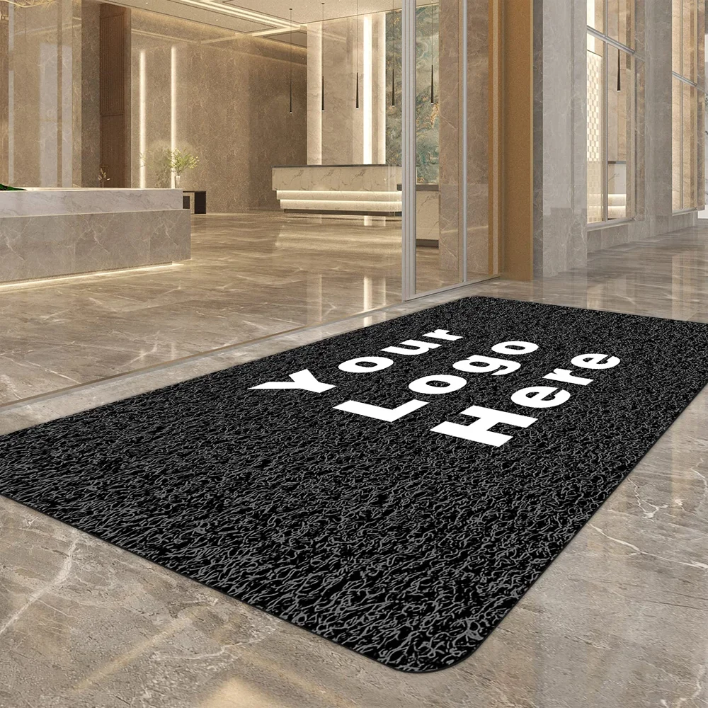 

Custom Doormat Personalized Welcome Mat Business Office Logo Rug Customized Floor Mat Corporate Indoor Outdoor Entrance Carpet