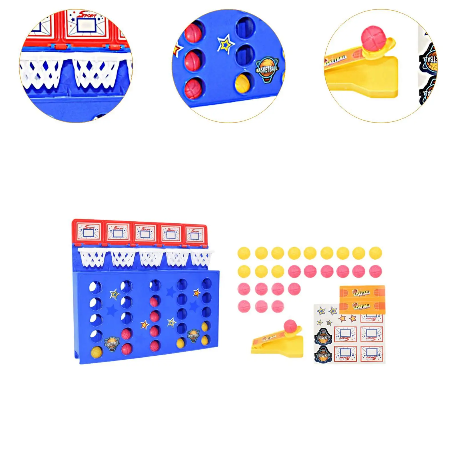 لعبة الكرة النطاطة لسطح المكتب 4 في صف واحد لتجمعات الحفلات للأطفال