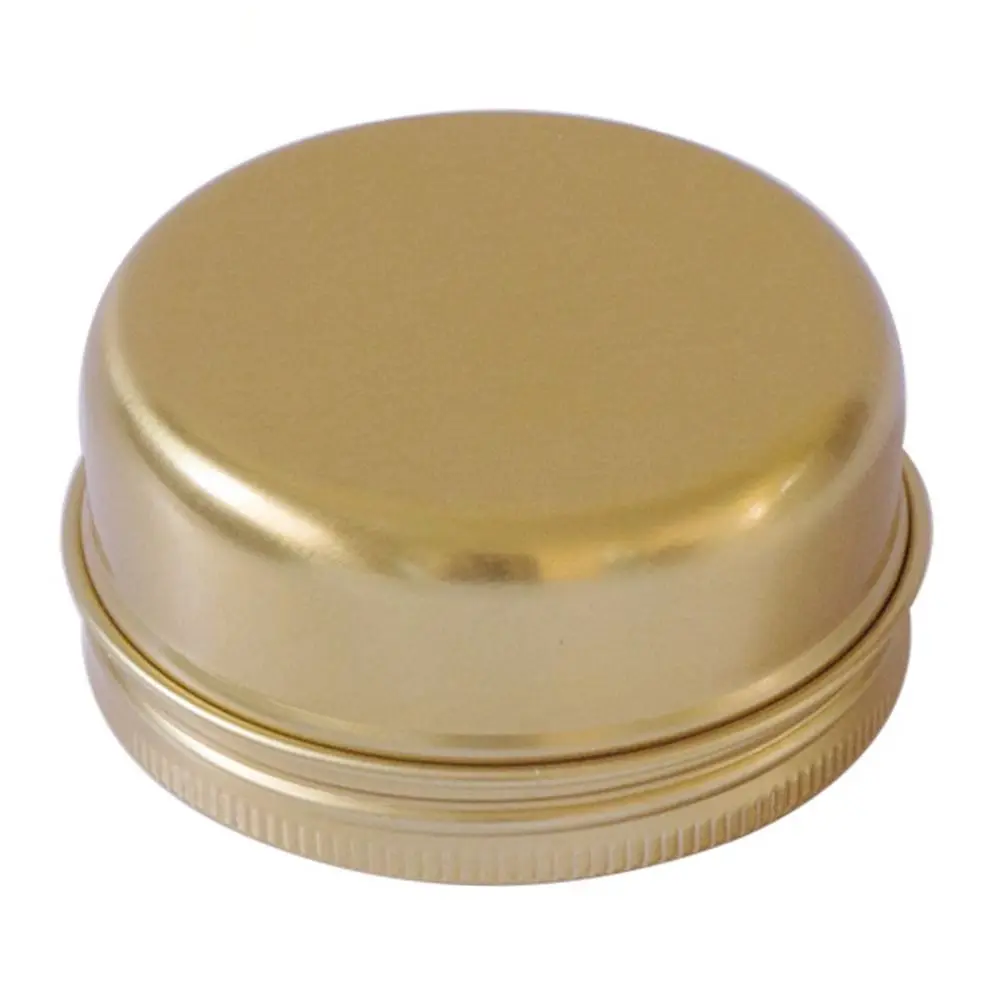 4pcs Nail Candle Candle Jars for Cream Balm Cosmetic Container Aluminum Tin Jar Tea Cans Refillable Bottles