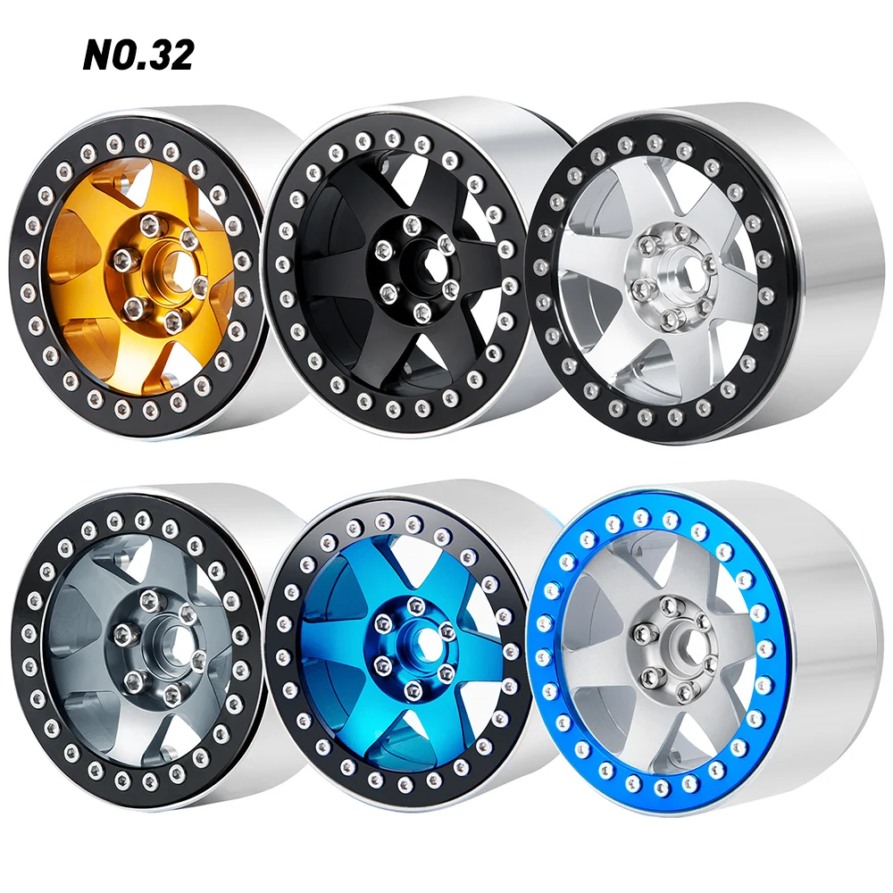 AXSPEED Alu Alloy 2.2inch Beadlock 35mm Wheel Rims Hubs for Axial SCX10 90046 Wraith 90048 TRX-4 1/10 RC  Car Upgrade Parts