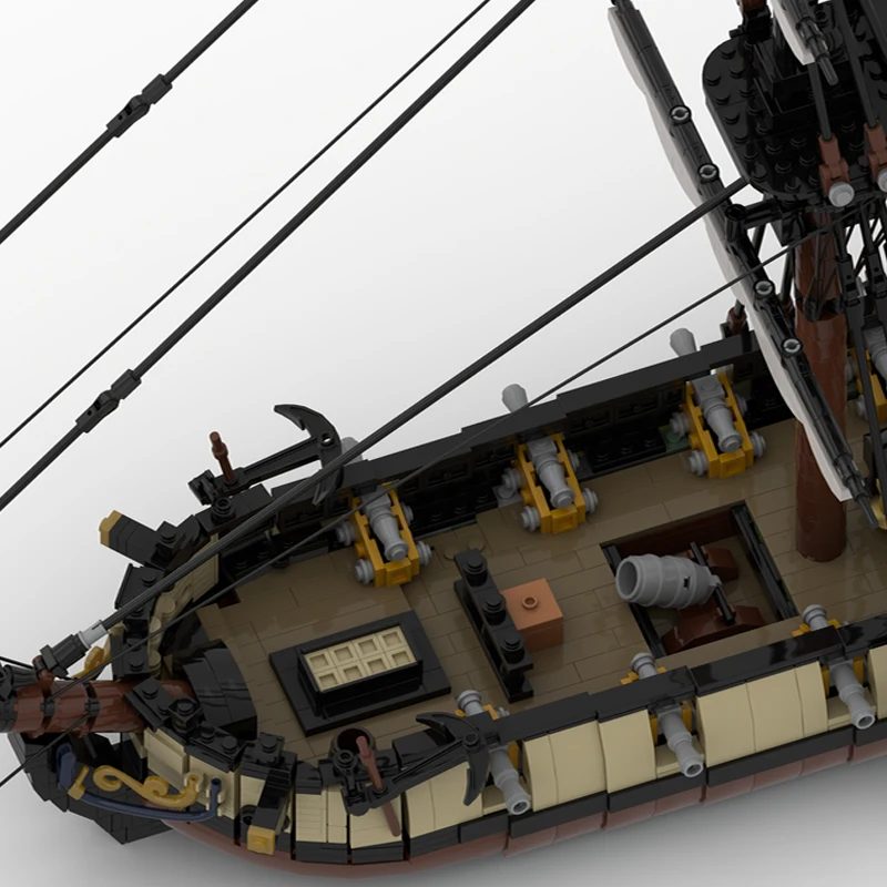 2636 pièces Briques de construction HMS Meteor MOC, Blocs modulaires personnalisables, Design créatif simple et populaire, Jouet d'assemblage DIY pour garçons, Cadeau