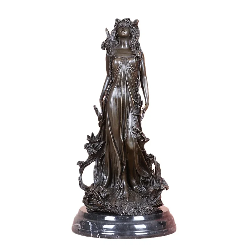 Aphrodite Bronze Statue Greek Myth Goddess of Love Beauty and Fertility Figurine Vintage Art Decor High-end Gifts Home Decor