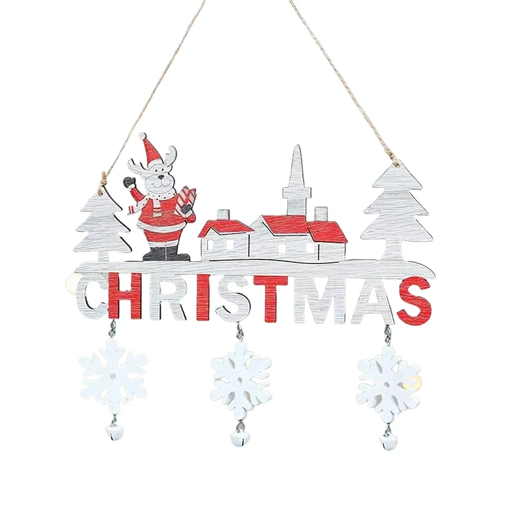 Décor festif de noël 20x19cm, Plaque de noël, taille de saisie d'attention, ruban décoratif de Satisfaction client