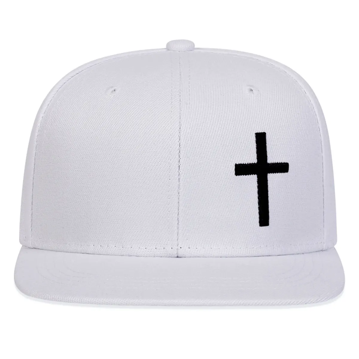 1piece Unisex Cross Embroidery Hip Hop Hat Outdoor Adjustable Sunscreen Leisure Hat Spring Autumn Travel Tourism Beach Vacation