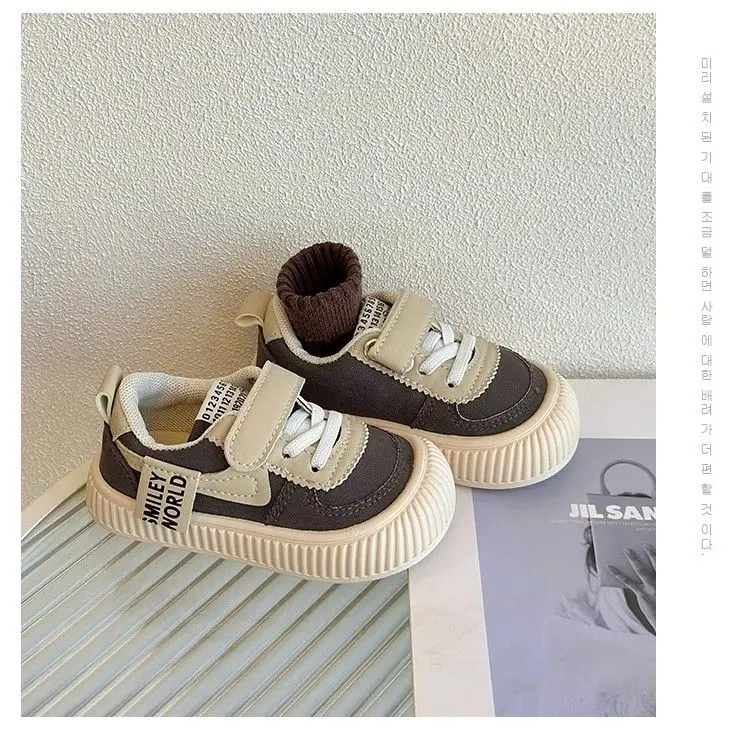 Children Canvas Shoes 2024 Spring Summer New Korean Baby Childrens Casual Fashion Shoes Comfortable and Convenient for Going Out