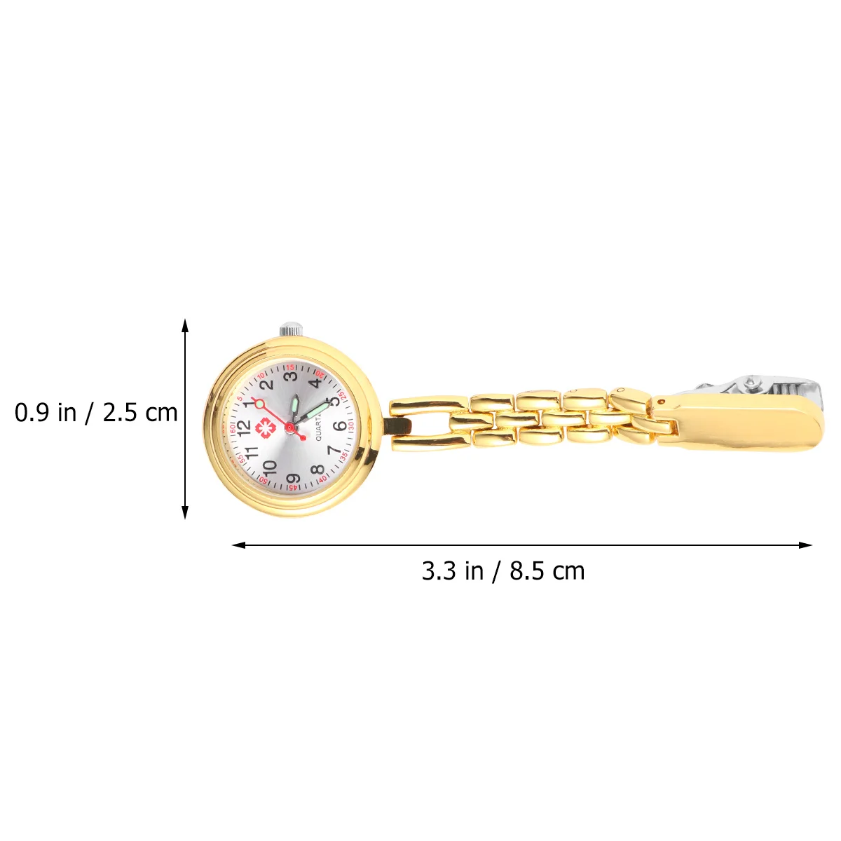 

Golden Pocket Watch Stylish Nurse Quartz Movement Precise Timekeeping Comfortable Wear Unique Design Ideal Gift for Friends