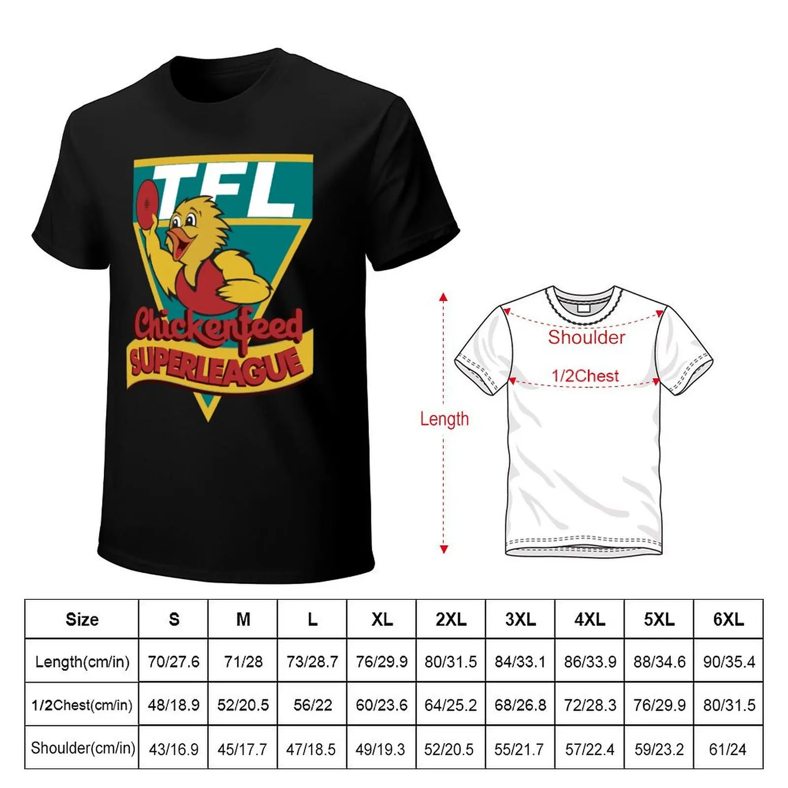Chickenfeed TFL Superleague T-Shirt plus size tops customizeds anime stuff funny shirt cotton mens graphic t-shirts