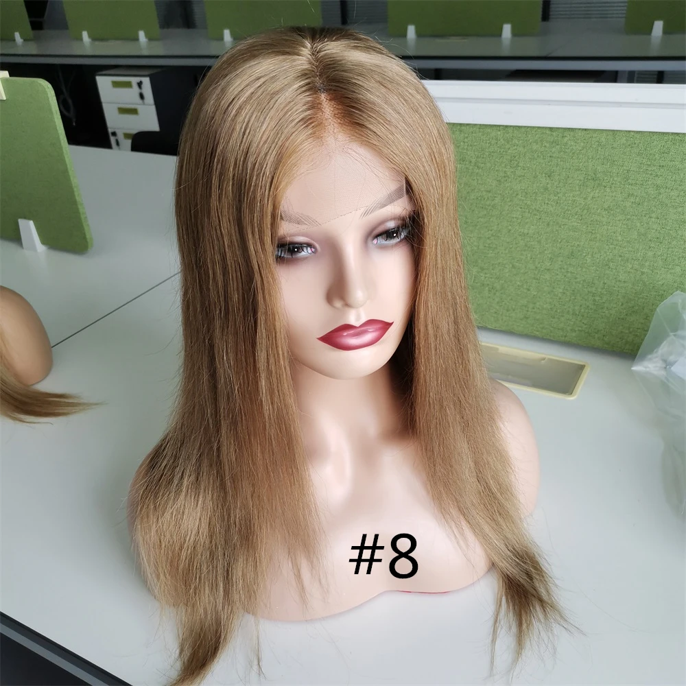 Farbe #27 Körper Welle 4*4 Spitze Perücke Honig Blonde 150% Dichte Remy Brasilianische Menschliches Haar Perücken 4x4 schweizer Spitze Perücke Gemlong