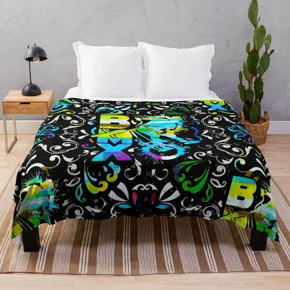 

Bmx Apparel Bmx Freestyle Pattern Throw Blanket Decorative Sofas Beautifuls Blankets