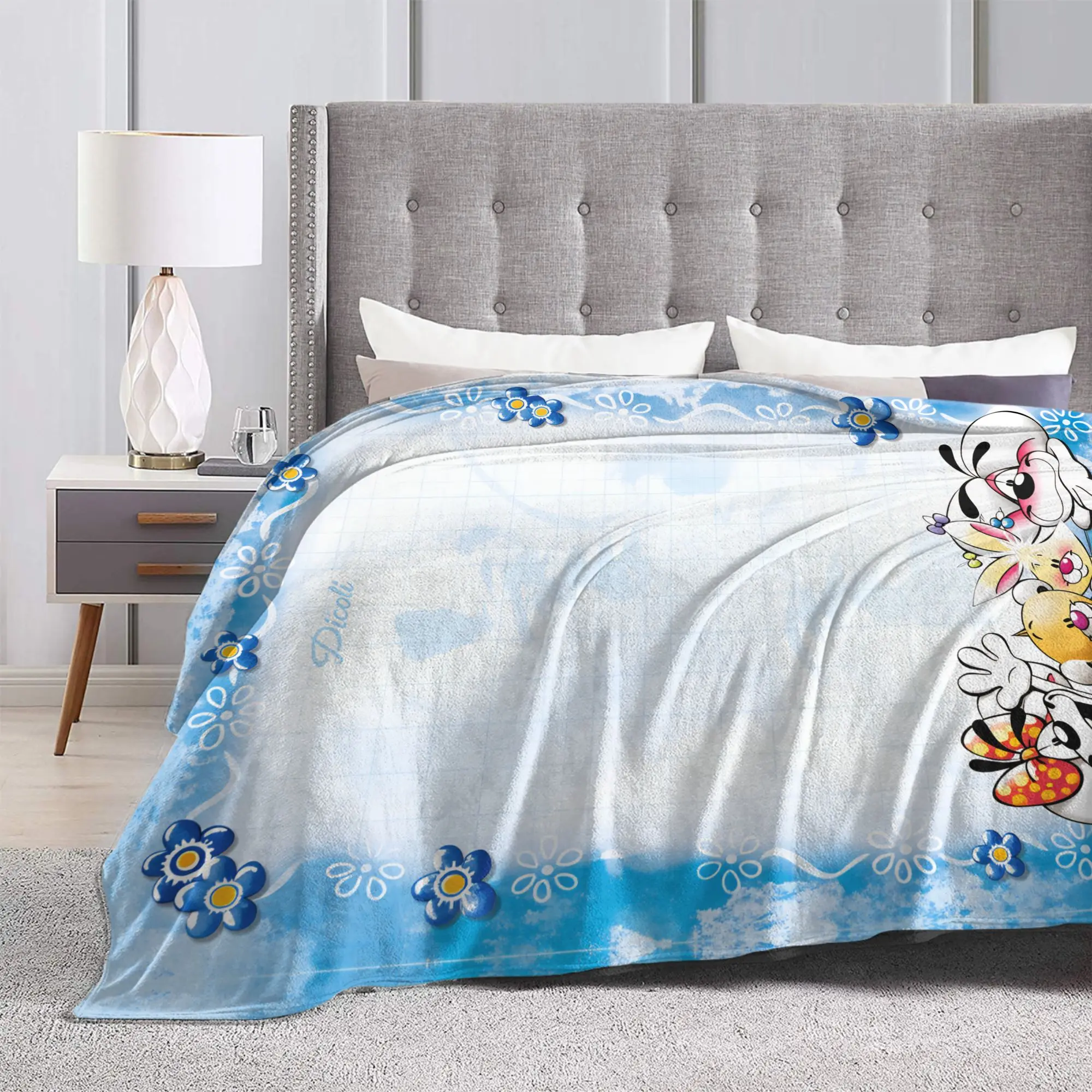 عيد الميلاد Diddl بطانية الزخرفية الفانيلا رمي بطانية لغرفة النوم الدافئة لينة تصميم جودة المفرش هدية عيد ميلاد #3