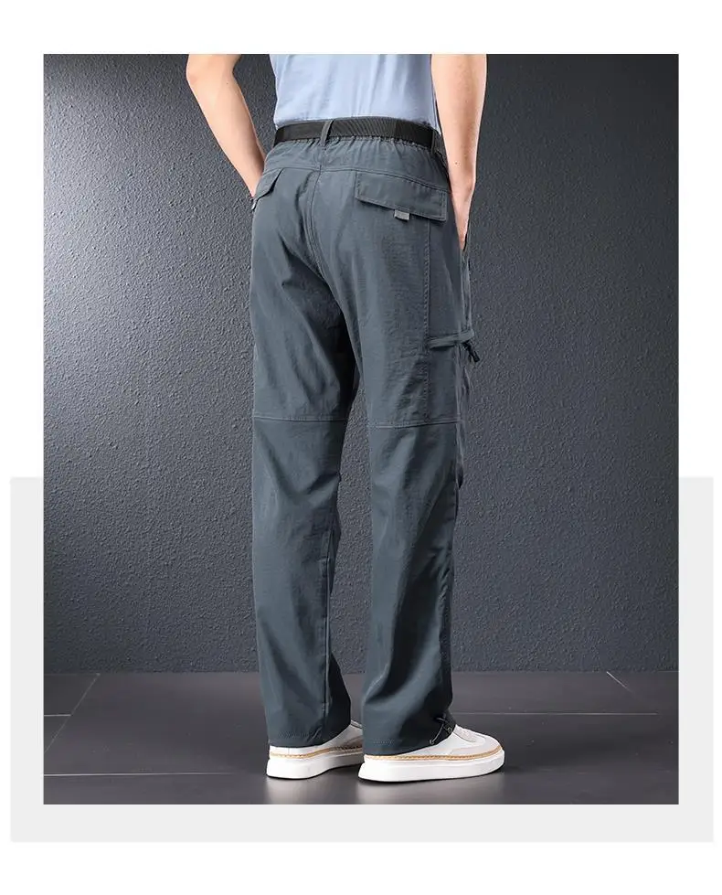 2026 neue Wandern Hosen Männer Frühling Sommer Eis Seide Kühlung Leichte Outdoor Casual Hosen für Männer Schnell Trocknend Angeln Reise Hosen – Detail 5