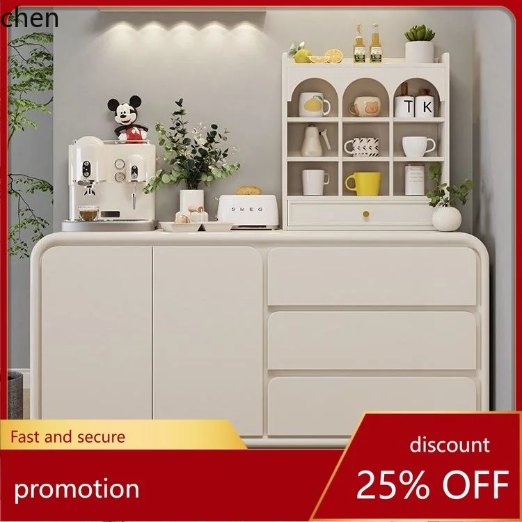 

CZ Cream Style Solid Wood Sideboard Home Cream Storage Integrated Desktop Dressing Table Bedroom Living Room Chest of Drawers