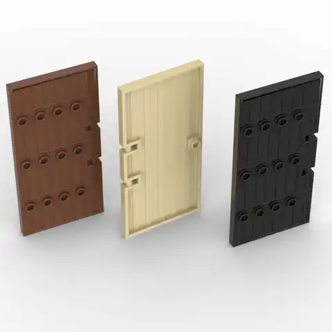 Stacking Blocks Building Toy MOC 1PCS Half Leaf 87601 Door Stacking Substitutable Bricks Large Wooden Gate Building Blocks Toy Adults Boys Holiday Gifts