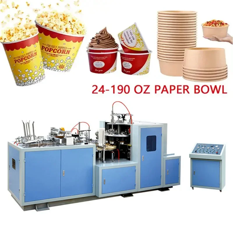 

Low Price Fully Automatic Fast Fresh Food Noodle Salad Disposable Dish Paper Salad Soup Bowl Plate Making Machine