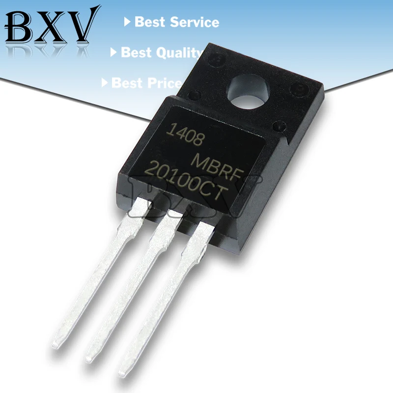 10PCS MBRF10100 MBRF10200 MBRF20100 MBRF20200 Transistor TO-220F TO220F MBRF10100CT MBRF10200CT MBRF20100CT TO220