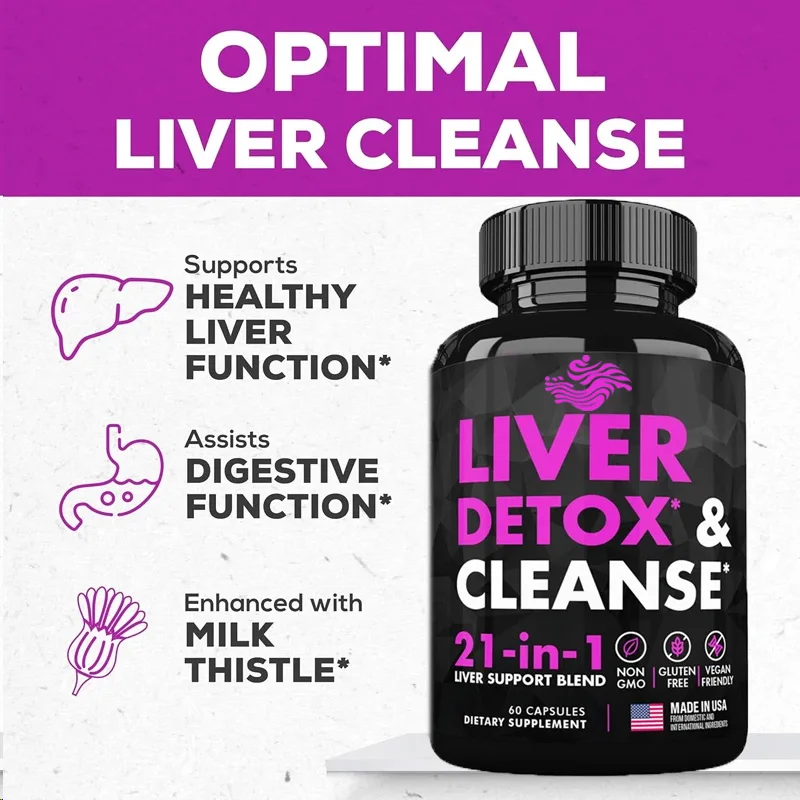 Liver Cleansing, Detoxification,and Repair Formula Containing Dandelion Root,korean Thistle Extract,and Choline For Liver