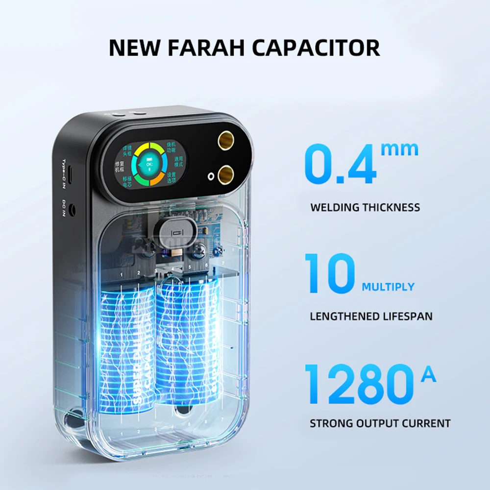 Battery Cell Transfer Tool,Farad Capacitor Spot Welder, Portable Household Handheld Lithium-Ion Battery Welder