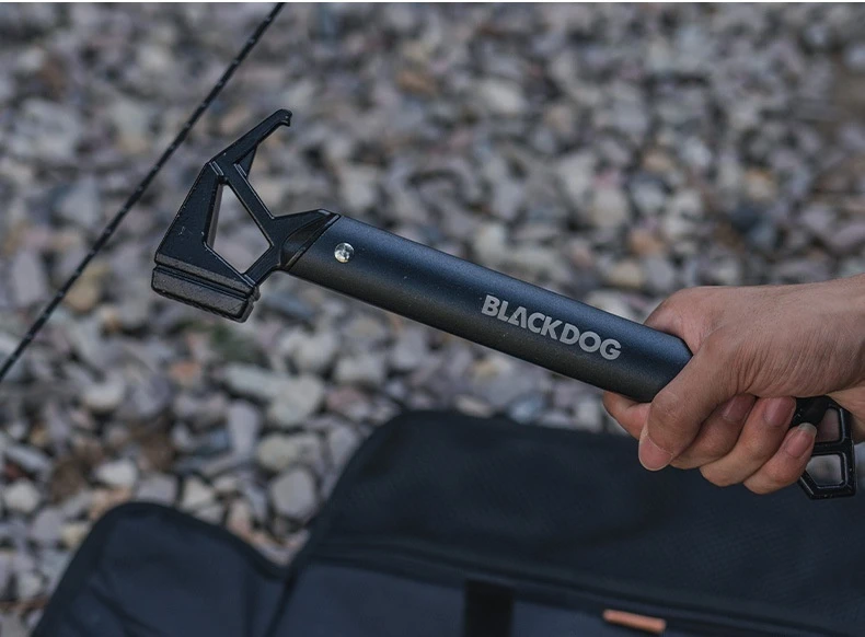 Outdoor-Camping-Hammer mit Aluminiumlegierungsgriff, Ultraleichter Zeltheringhammer, Rutschfester Tragbarer Wander- und Bergsteiger-Campingausrüstung – Detail 13