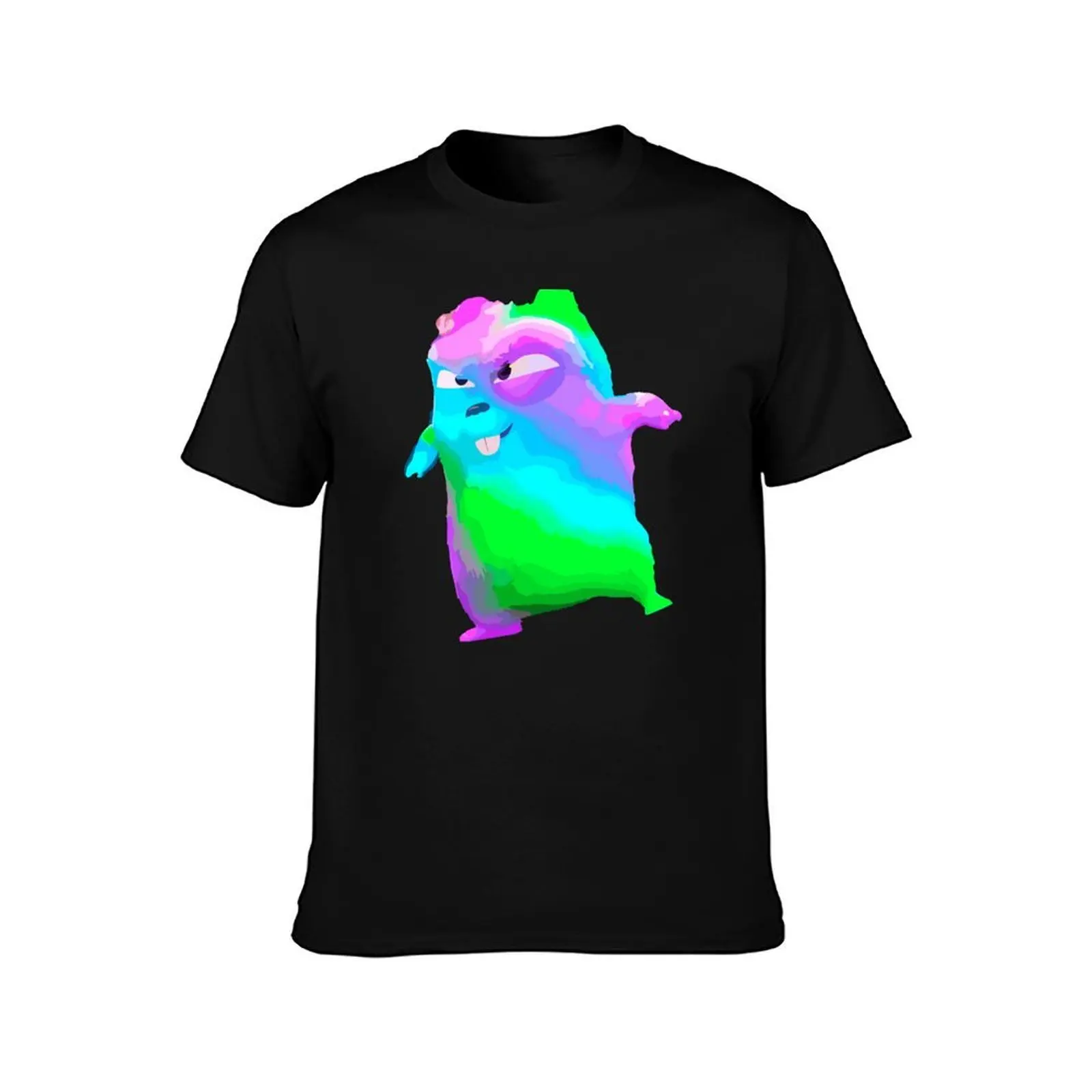 Funny grizzy and the lemmings T-Shirt, Summer Casual Cotton Tee, Oversized Streetwear Tops, Vintage Graphic Print, 100% Cotton