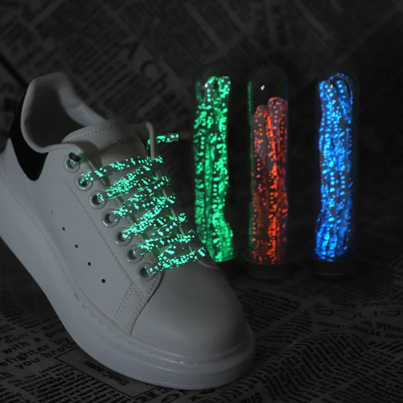 Riflesso luminoso senza cravatta lacci per scarpe lacci elastici Sneakers da esterno lacci piatti di sicurezza rapida lacci pigri per bambini e adulti