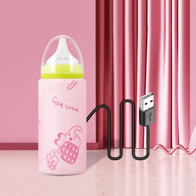 Baby Bottle Thermal Bag USB Intelligent Constant Temperature Cartoon Print