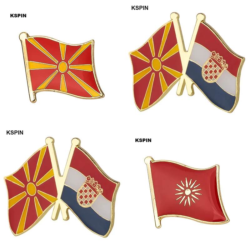 Macedonia flag pin lapel pin badge Brooch Icons KS-0116