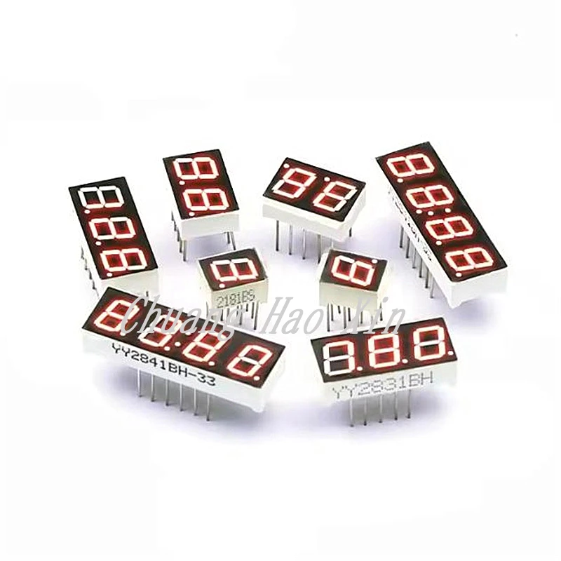 5Pcs Led Display Digit Tube 7 Segment 0.28 Inch Red 1 Bit 2 Bit 3 Bit 4 Bit Common Cathode Anode Led 7segment