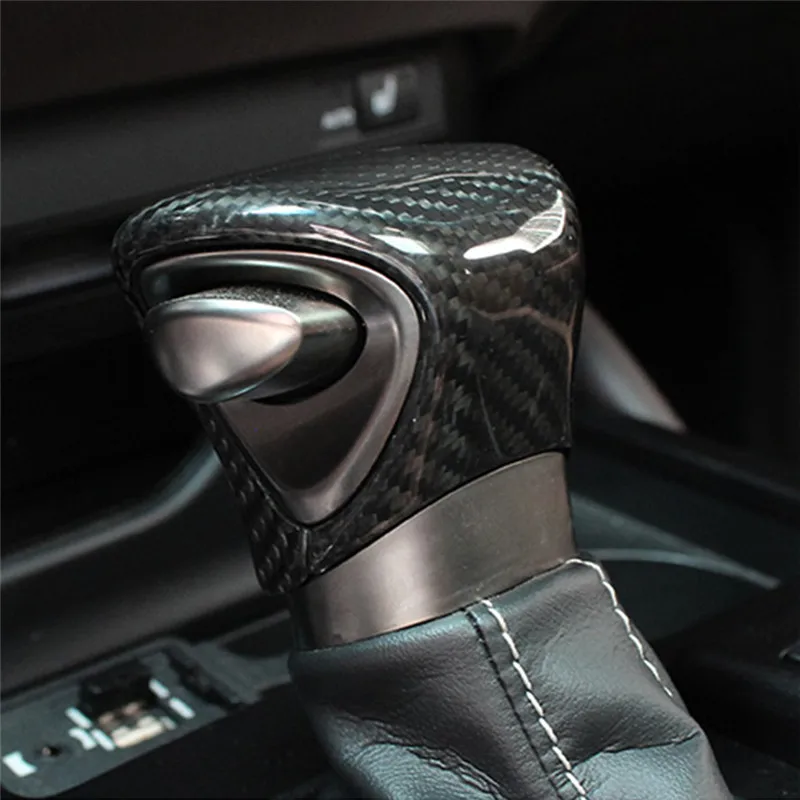 

For Lexus LX 2022-2023 Interior Accessories Car Gear Shift Knob Cover Trim Carbon Fiber ABS Plastic