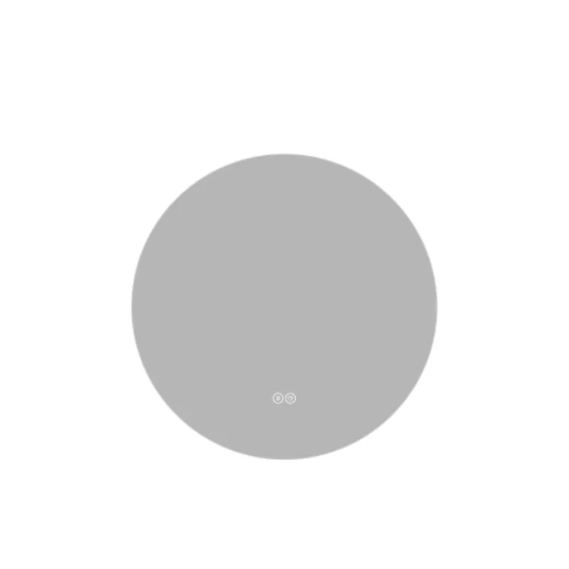 Miroir de salle de bain LED rond 80 cm, rétroéclairé anti-buée, 3 températures de couleur, gradation progressive, mémoire, interrupteur tactile, argent HD sans cuivre 5 mm