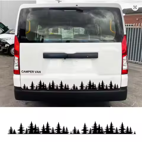 Van Back Door Bumper Sticker Decal for Van Caravan Truck Taxi Camping Rv Cargo Motorhome Vinyl Decor Auto Tuning Accessories