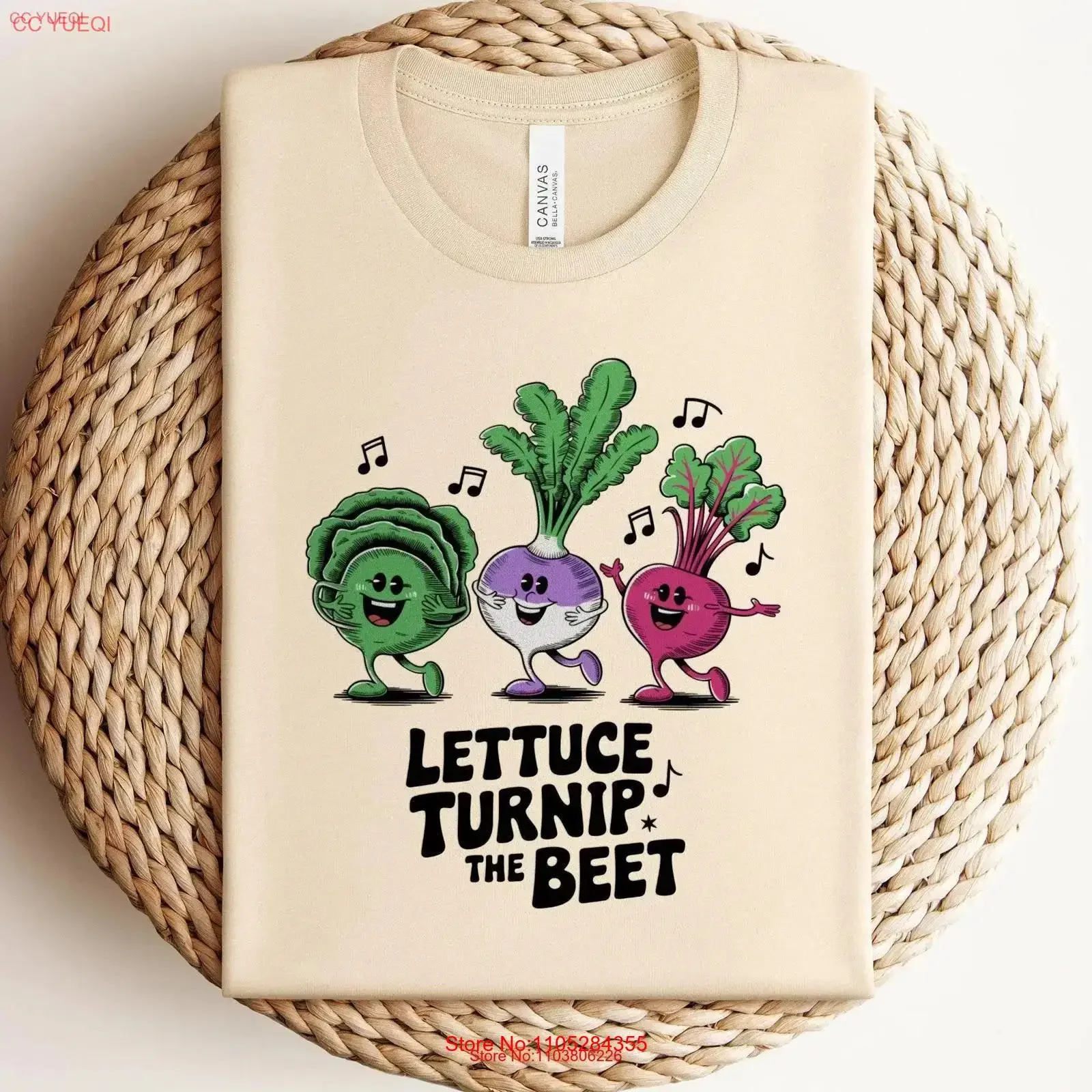 Funny Vegetable Dance T Shirt Lettuce Turnip the Beet Cute Cartoon Veggie Lover Fun Healthy Lifestyle vintage Washed Casual
