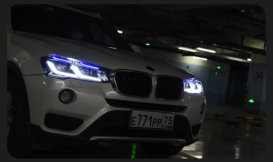 Car Lights for BMW X3 F25 LED Headlight 2014-2017 X4 F26 Head Lamp Drl Projector Lens Automotive
