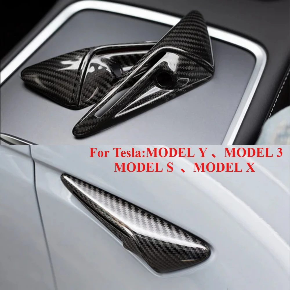 

Carbon fiber turn signal cover side camera cover for Tesla Model 3/Y/X/S dry carbon fiber turn signal side camera full cover