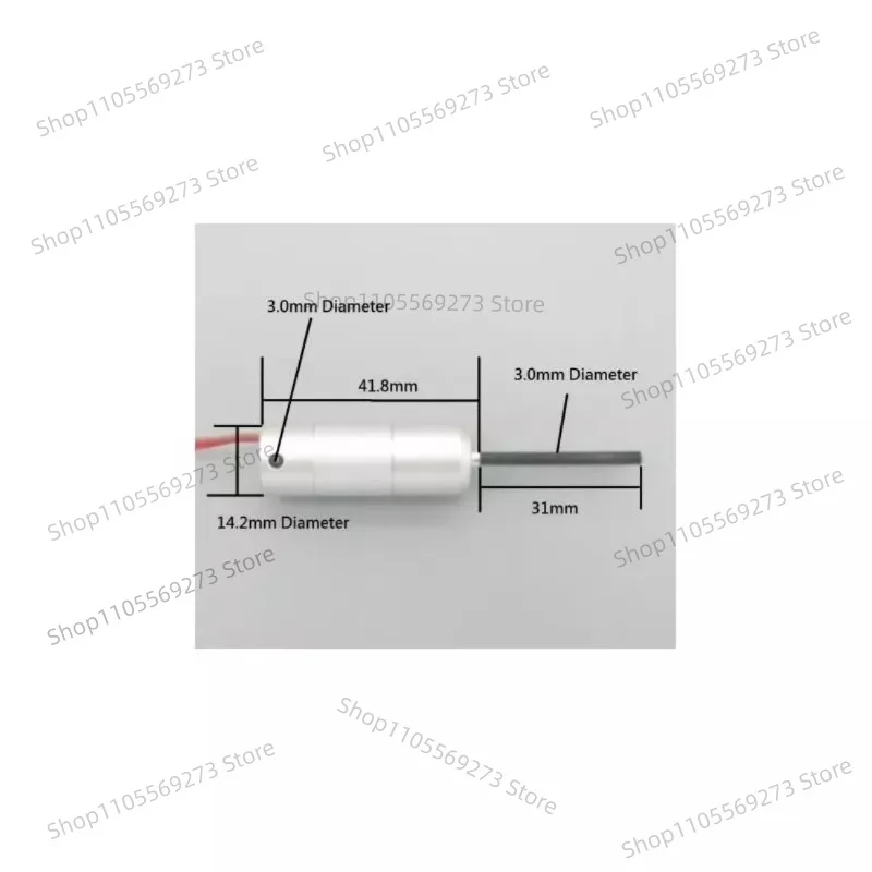 For JP ER-005 ER-008 Alloy Electric Retract Motor Spare Part M3 (34mm shaft)
