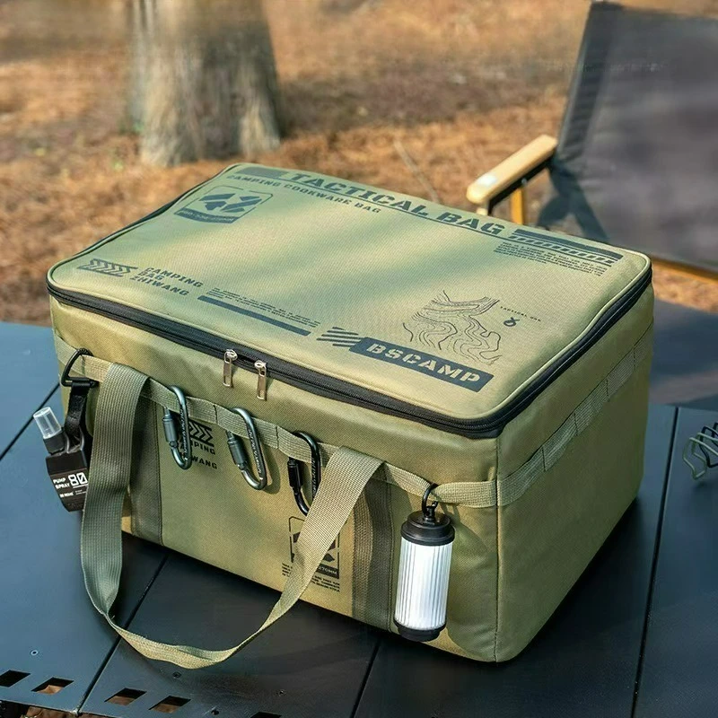 

Тактическая сумка для хранения с большой вместимостью 30-42 л, сумка для сортировки посуды для кемпинга, противоударная сумка для пикника и кемпинга.