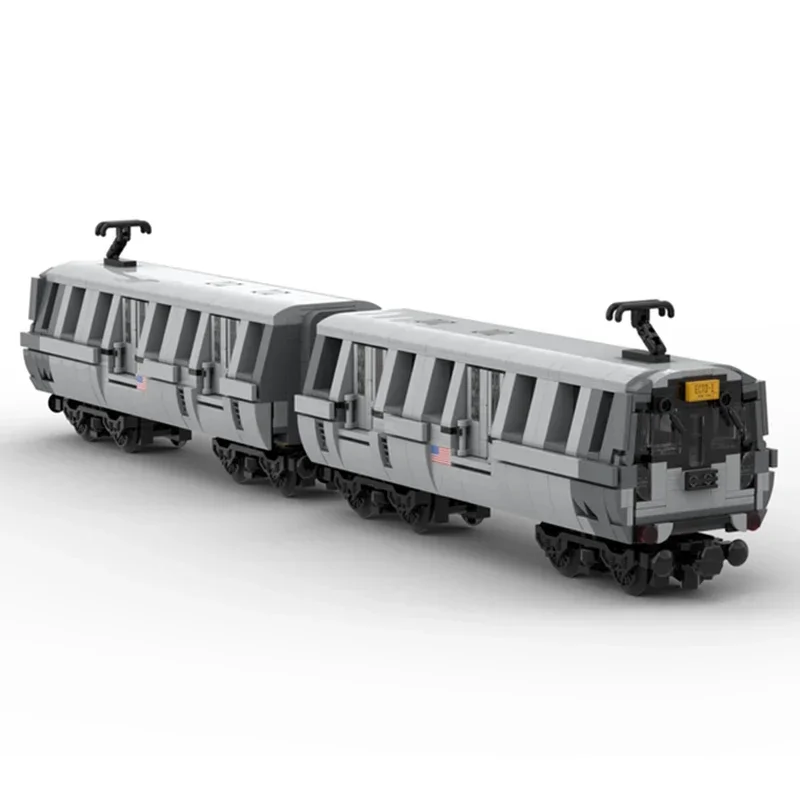 Technische Moc Stenen Trein Model New York Ondergrondse Metro Modulaire Bouwstenen Geschenken Speelgoed Voor Kinderen Diy Sets Assembleren