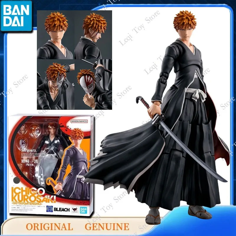 

Bandai Original Genuine SHF SHFiguarts ICHIGO KUROSAKI GETSUGATENSHO Action Anime Figures Toys Kids Gift Model Ornaments