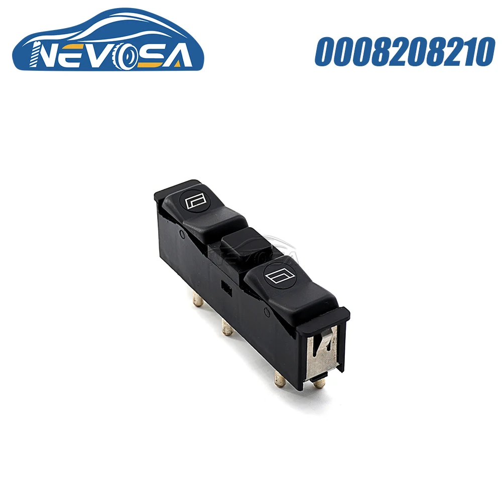 

NEVOSA 0008208210 For Mercedes-Benz W123 W126 W201 Car Lifter Switch Exquisite Excellent Sensitivity ABS Window Button 03813250