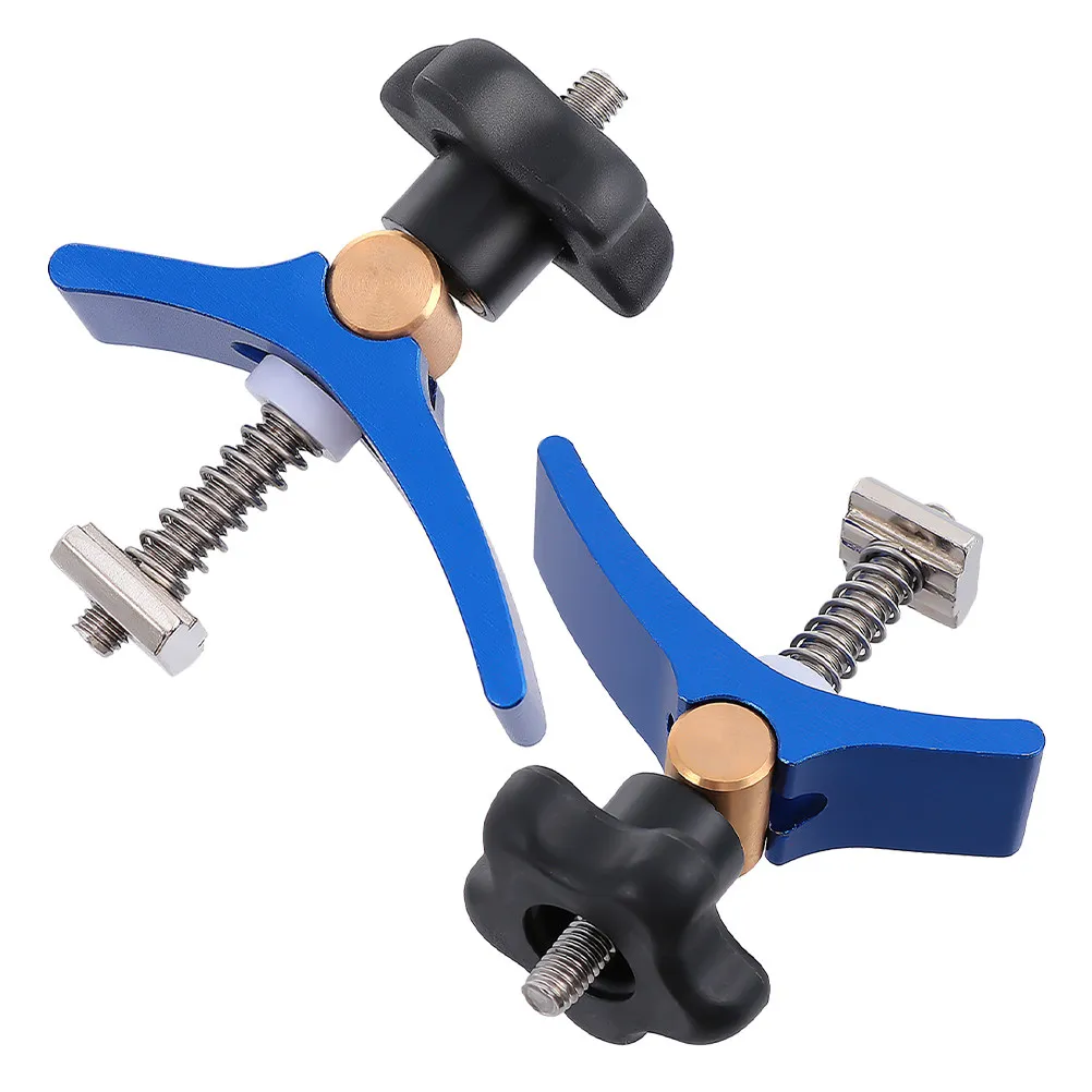 2pcs Aluminum Track Hold Down Universal Heavy Duty Woodworking Clamps For Cnc Projects T Slot Clamp Table Fixtures T Track