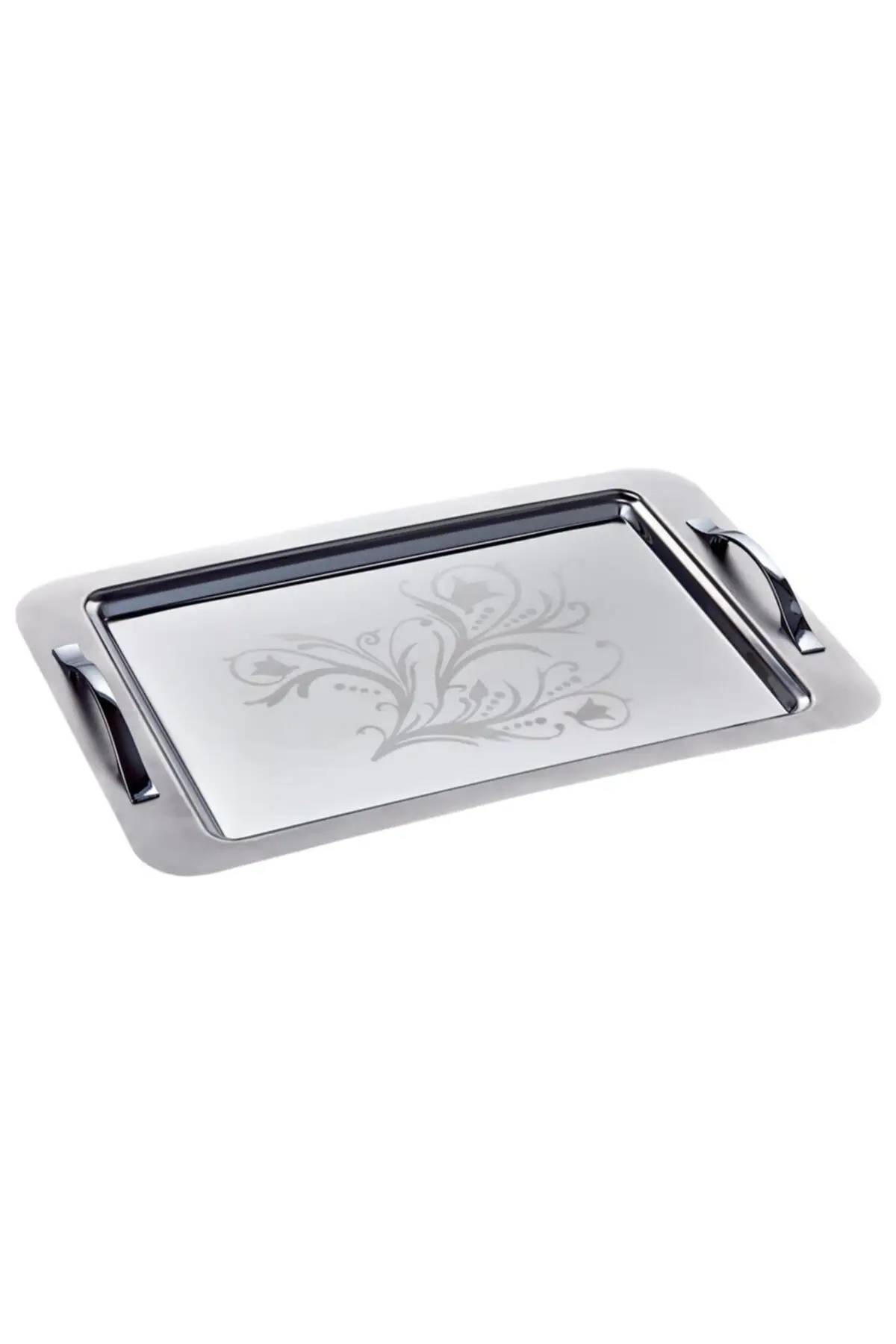 

Lale motif Trend steel Tea service-serving tray luxury 2022 tray Tea serving tray