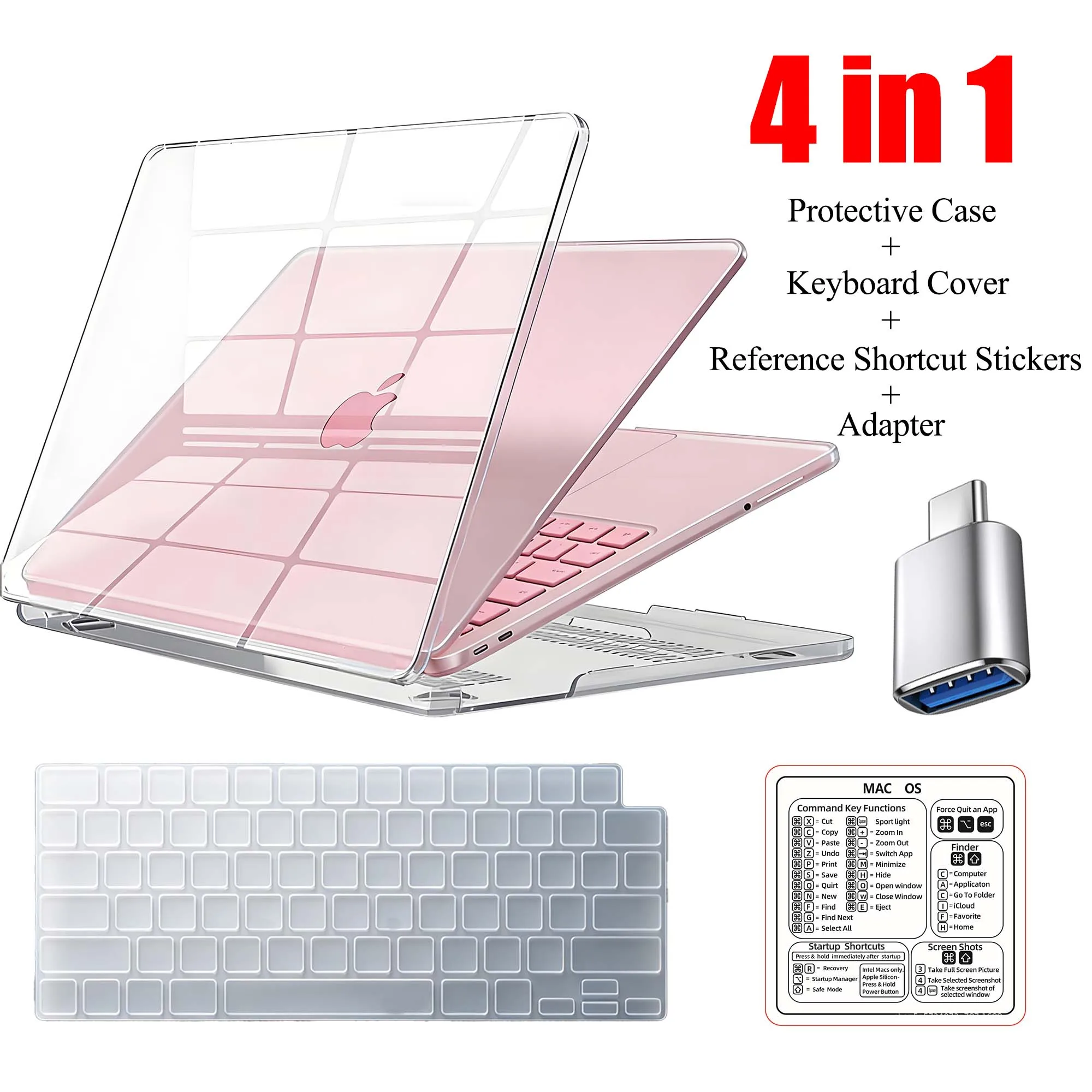 Crystal Clear Laptop Case Macbook Neo 2026 A3404 13 inch Clear Laptop Case For Macbook Neo 2026 Accessories