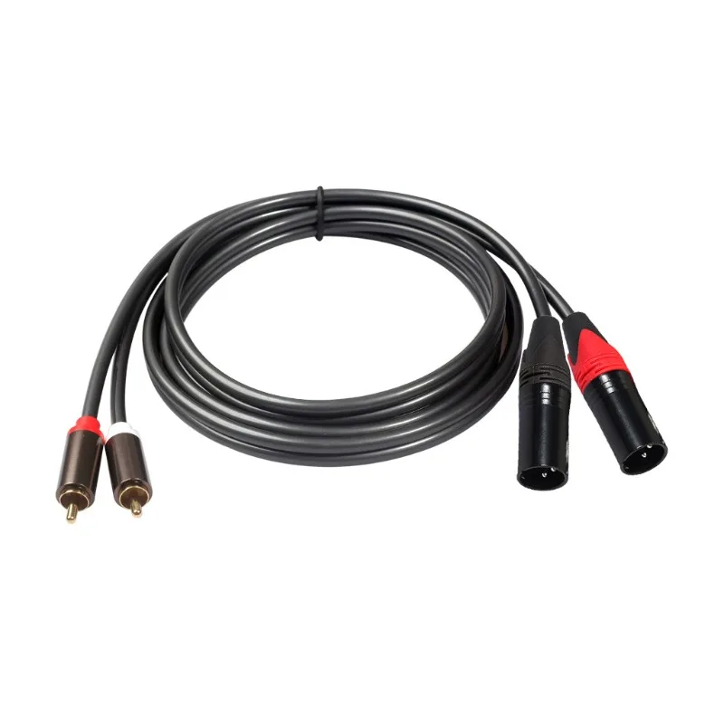

Dual RCA Revolving Dual Canon XLR1.5m Amplifier Mixing Console Audio Connection Adapter Cable Suitable for Various Amplifiers