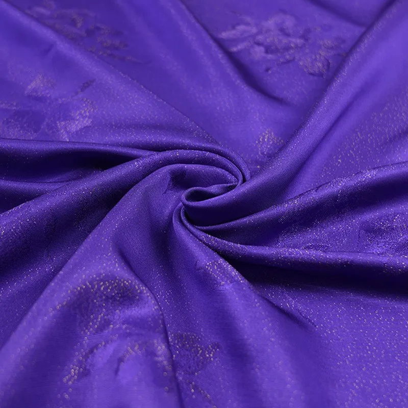 The fabric of new Chinese-style Hanfu and cheongsam is made silk with a traditional Chinese style